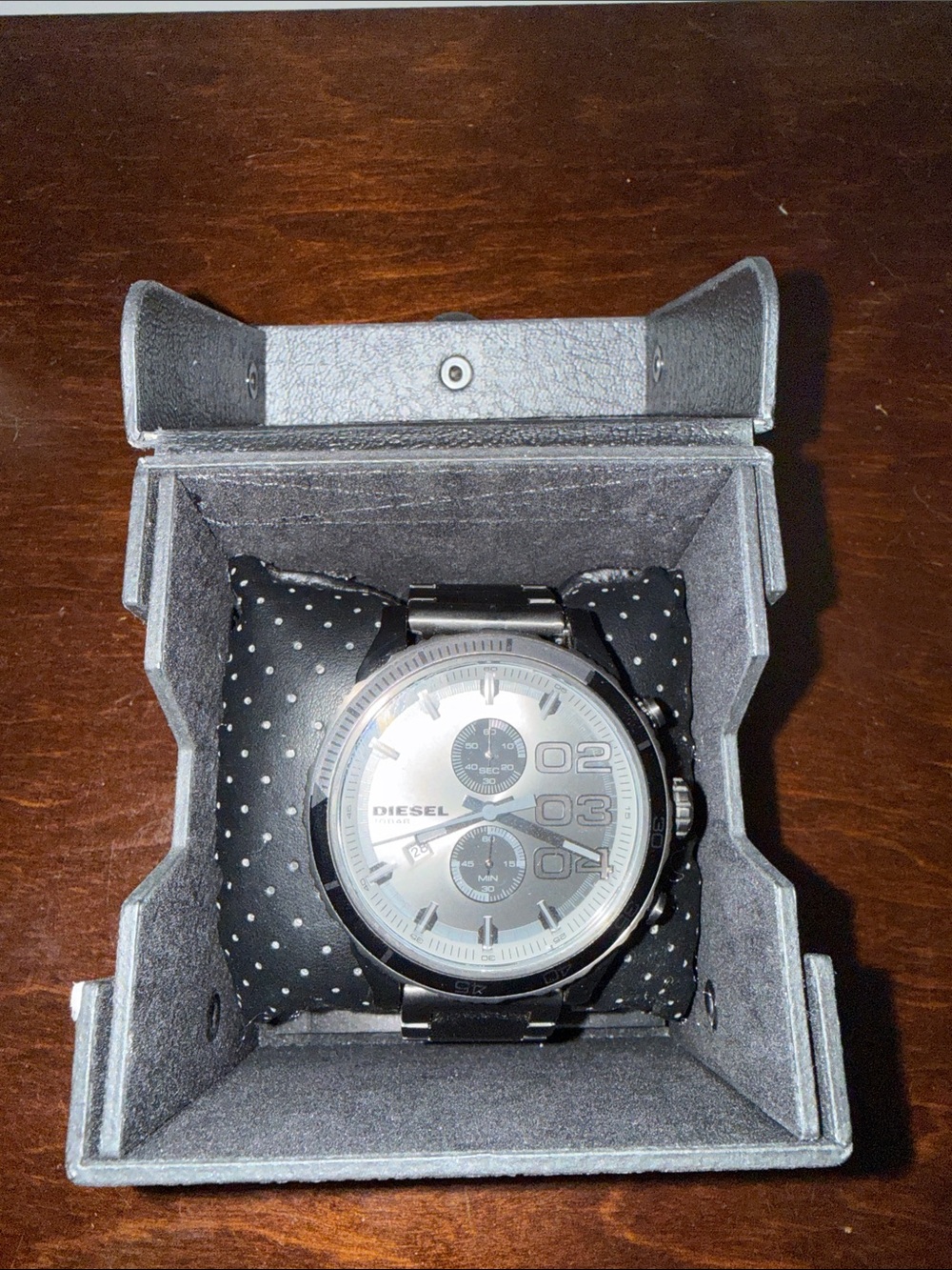 Diesel Gunmetal and Black Men's Chronograph Watch